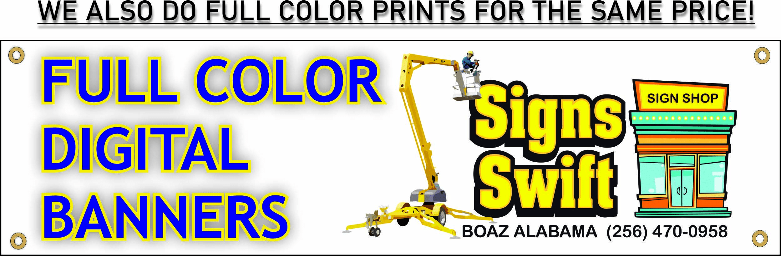 Full Color Digital Banner Signage