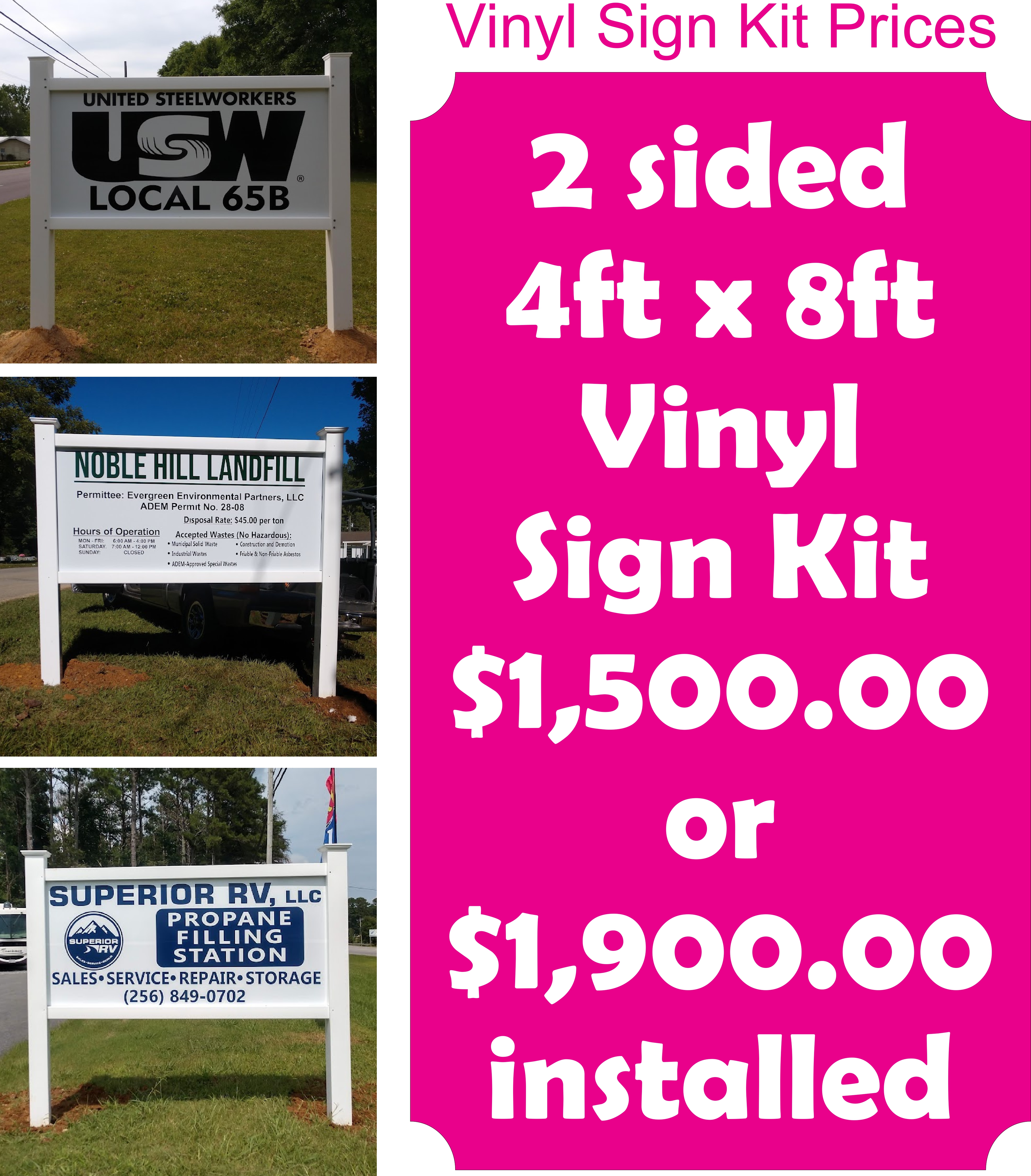 Vinyl Sign Kit And Price